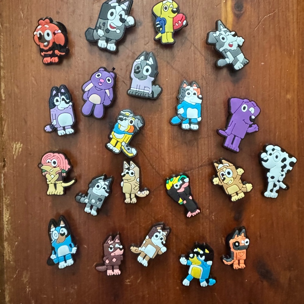 Bluey & friends shoe charms